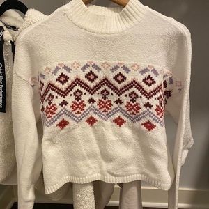 Hollister sweater! Very cute and perfect for spring weather